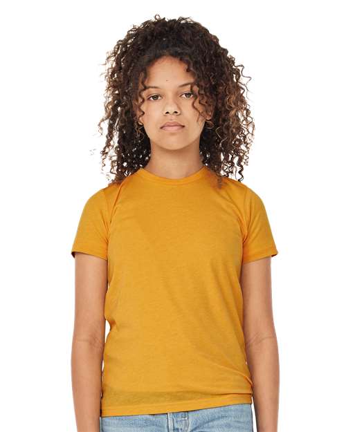 Custom Embroidered BELLA + CANVAS Youth Triblend Tee 3413Y
