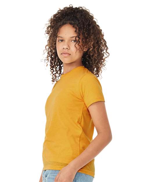 BELLA + CANVAS Youth Triblend Tee 3413Y Custom Embroidered Business Logo