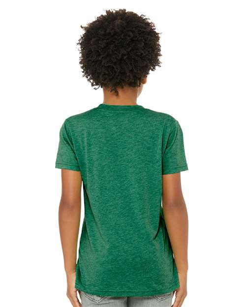 BELLA + CANVAS Youth Triblend Tee 3413Y Custom Embroidered Business Logo