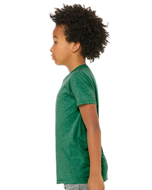 BELLA + CANVAS Youth Triblend Tee 3413Y Custom Embroidered Business Logo