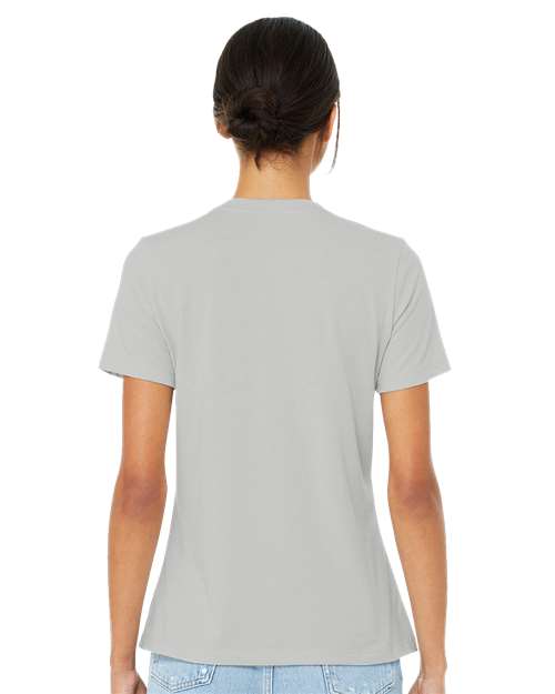 BELLA + CANVAS Women’s Relaxed Fit Heather CVC Tee 6400CVC Custom Embroidered Business Logo