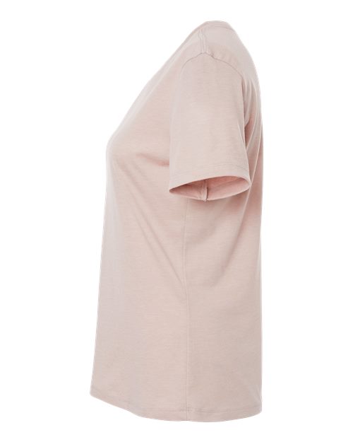 BELLA + CANVAS Women’s Relaxed Fit Heather CVC Tee 6400CVC Heather Pink Gravel