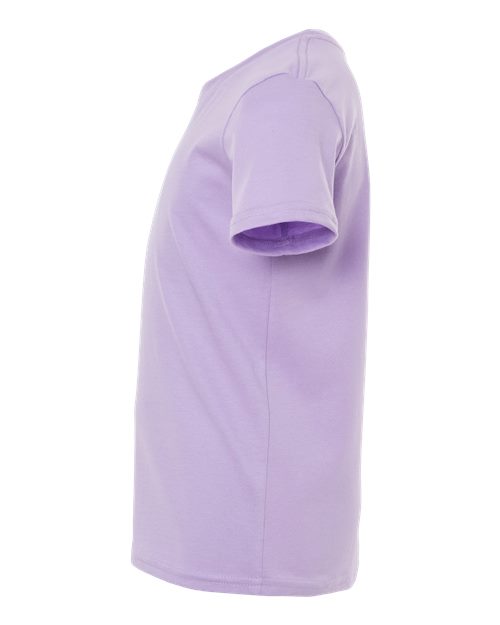 BELLA + CANVAS Youth Jersey Tee 3001Y Dark Lavender Custom Embroidered Business Logo