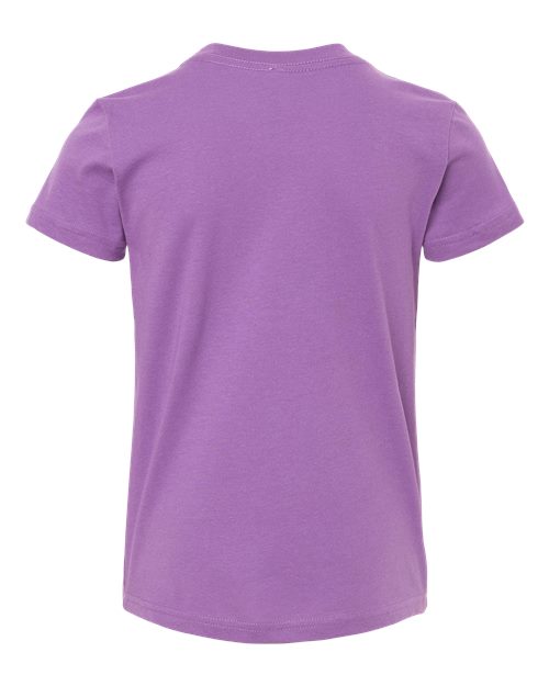 BELLA + CANVAS Youth Jersey Tee 3001Y Royal Purple Custom Embroidered Business Logo
