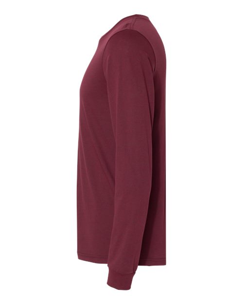 BELLA + CANVAS Heather CVC Long Sleeve Tee 3501CVC Heather Cardinal
