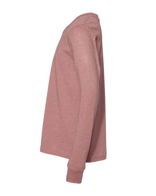 BELLA + CANVAS Heather CVC Long Sleeve Tee 3501CVC Heather Mauve