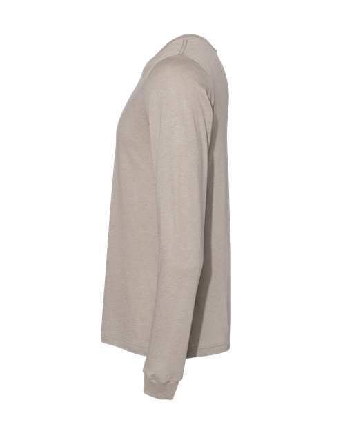 BELLA + CANVAS Heather CVC Long Sleeve Tee 3501CVC Heather Stone