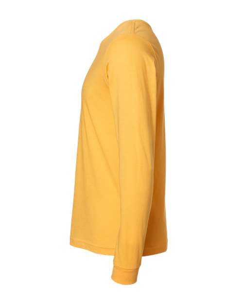 BELLA + CANVAS Heather CVC Long Sleeve Tee 3501CVC Heather Yellow Gold