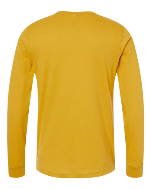 BELLA + CANVAS Eco-Fleece Baller Short Sleeve Hoodie 3501 Mustard Custom Embroidered Business Logo