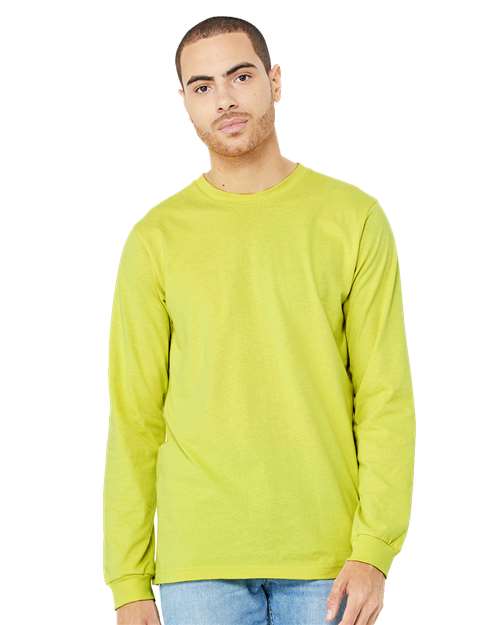 Custom Embroidered BELLA + CANVAS Jersey Long Sleeve Tee 3501 Strobe