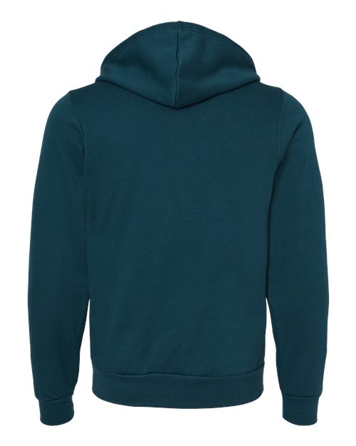 BELLA + CANVAS USA-Made High Visibility Hooded Sweatshirt 3739 Athletic Heather Custom Embroidered Business Logo