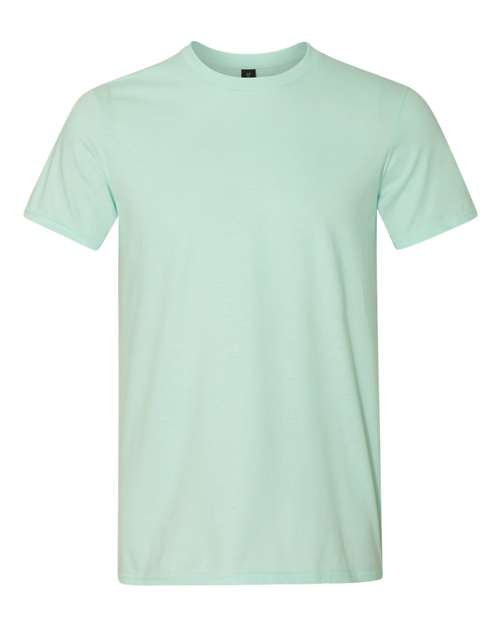 Gildan Softstyle® Lightweight T-Shirt 980 Teal Ice Custom Embroidered Business Logo