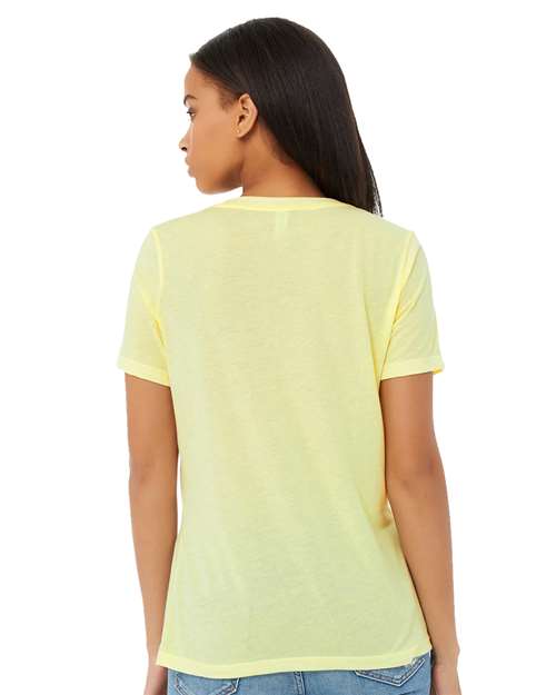 BELLA + CANVAS Women's Relaxed Triblend Short Sleeve V-Neck Tee 6415