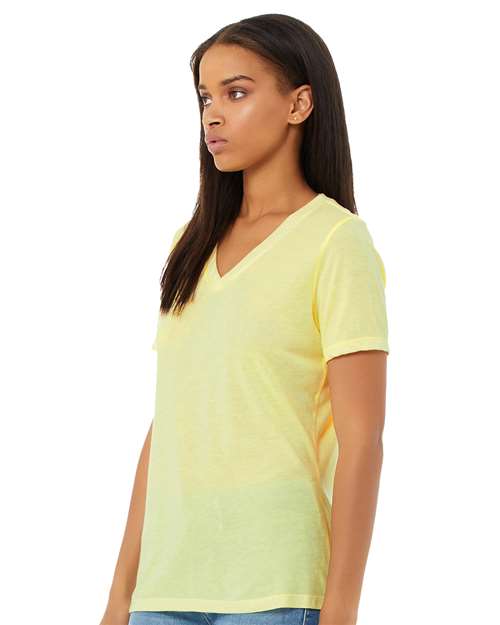 BELLA + CANVAS Women's Relaxed Triblend Short Sleeve V-Neck Tee 6415