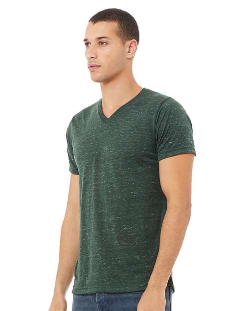 BELLA + CANVAS Textured Jersey V-Neck Tee 3655