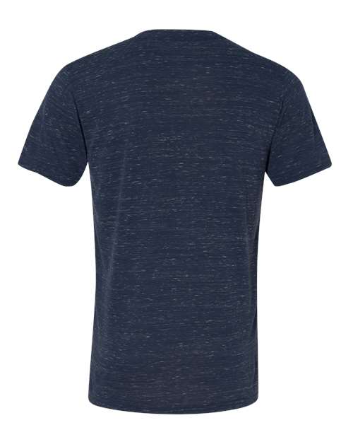 BELLA + CANVAS Textured Jersey V-Neck Tee 3655 Custom Embroidered Business Logo