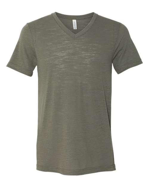 BELLA + CANVAS Textured Jersey V-Neck Tee 3655