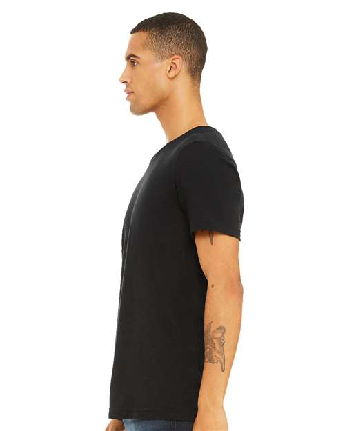 BELLA + CANVAS Textured Jersey V-Neck Tee 3655
