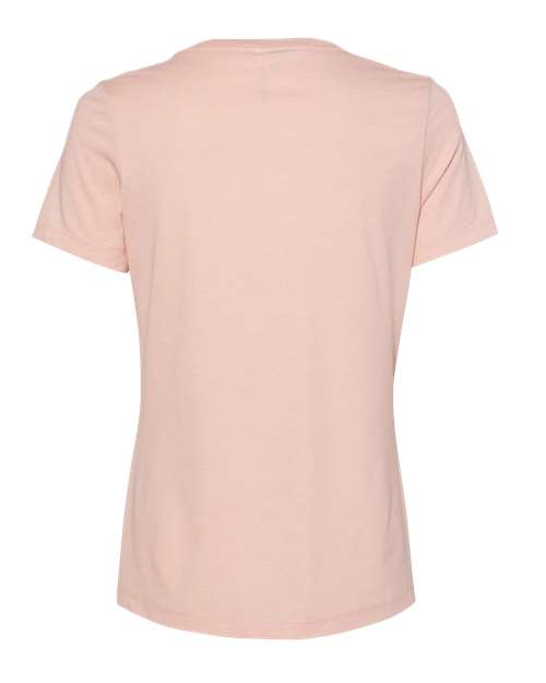 BELLA + CANVAS Women's Relaxed Heather CVC V-Neck Tee 6405CVC Custom Embroidered Business Logo