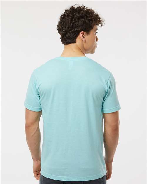 Tultex Fine Jersey T-Shirt 202 Heather Purist Blue