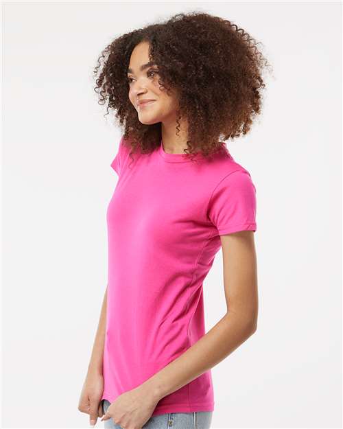 Tultex Women's Fine Jersey Slim Fit T-Shirt 213 Fuchsia