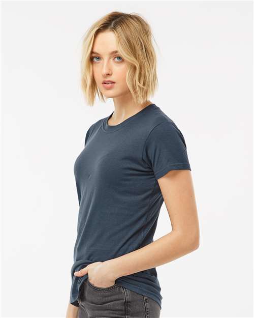 Tultex Women's Fine Jersey Slim Fit T-Shirt 213 Indigo