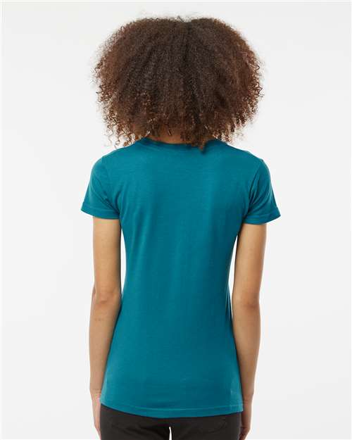 Tultex Women's Fine Jersey Slim Fit T-Shirt 213 Teal