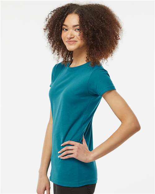 Tultex Women's Fine Jersey Slim Fit T-Shirt 213 Teal