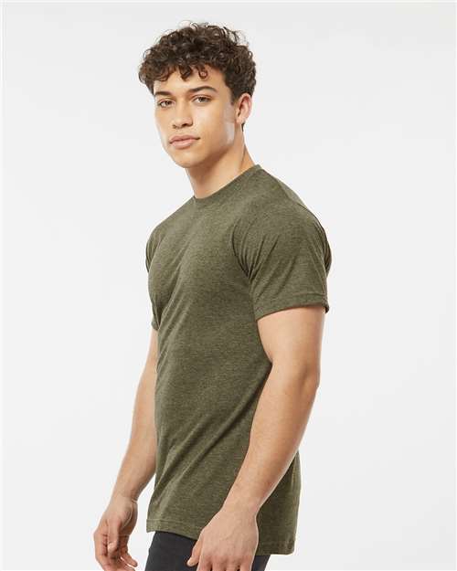 Tultex Poly-Rich T-Shirt 241 Heather Military Green