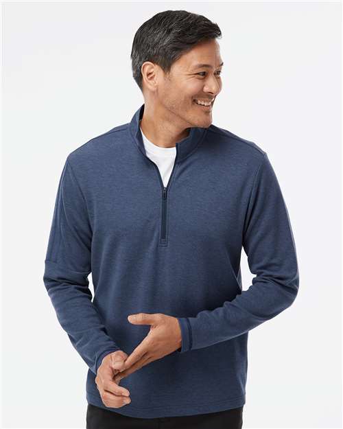 Custom Embroidered Adidas 3-Stripes Quarter-Zip Sweater A554