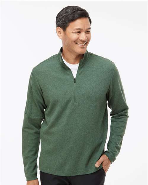 Custom Embroidered Adidas 3-Stripes Quarter-Zip Sweater A554