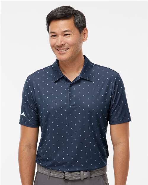 Custom Embroidered Adidas Pine Tree Polo A574