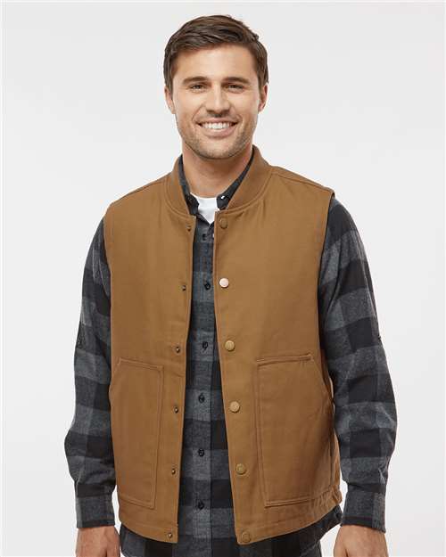 Custom Embroidered Independent Trading Co. Insulated Canvas Workwear Vest EXP560V
