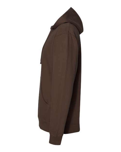 Independent Trading Co. Midweight Hooded Sweatshirt SS4500 Brown Custom Embroidered Business Logo