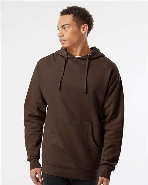 Independent Trading Co. Midweight Hooded Sweatshirt SS4500 Bone Custom Embroidered Business Logo