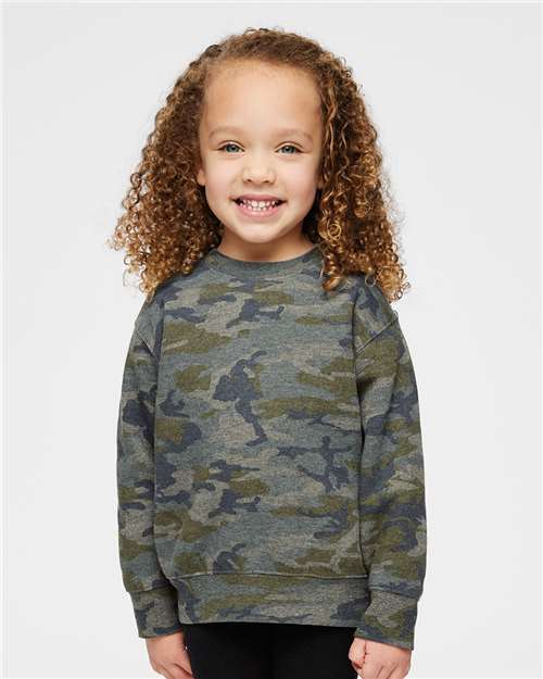 Custom Embroidered Rabbit Skins Toddler Fleece Crewneck Sweatshirt 3317