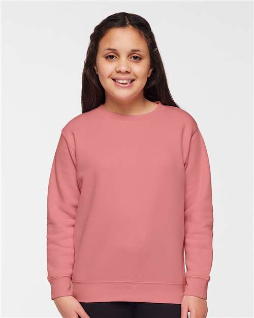 Custom Embroidered LAT Youth Elevated Fleece Crewneck Sweatshirt 2225