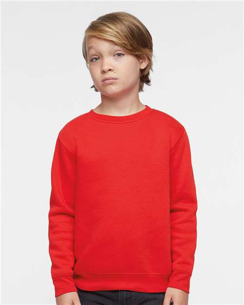 Custom Embroidered LAT Youth Elevated Fleece Crewneck Sweatshirt 2225
