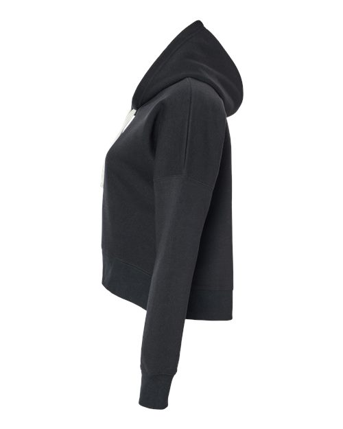J. America Women's Crop Hooded Sweatshirt 8853