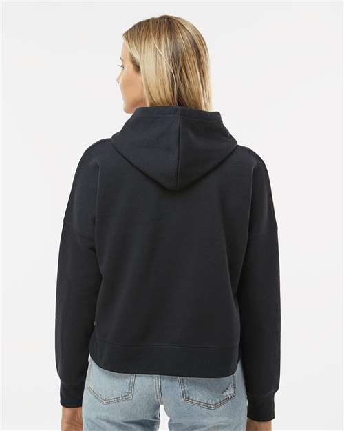 J. America Women's Crop Hooded Sweatshirt 8853