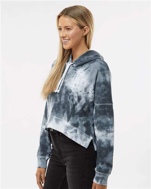 J. America Women's Crop Hooded Sweatshirt 8853