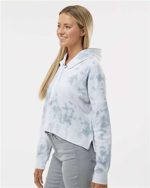 J. America Women's Crop Hooded Sweatshirt 8853