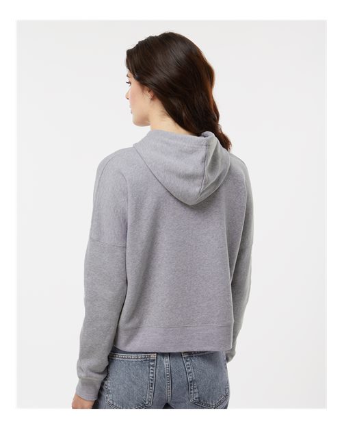 J. America Women's Crop Hooded Sweatshirt 8853