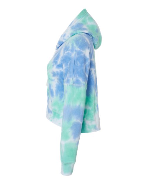 J. America Women's Crop Hooded Sweatshirt 8853