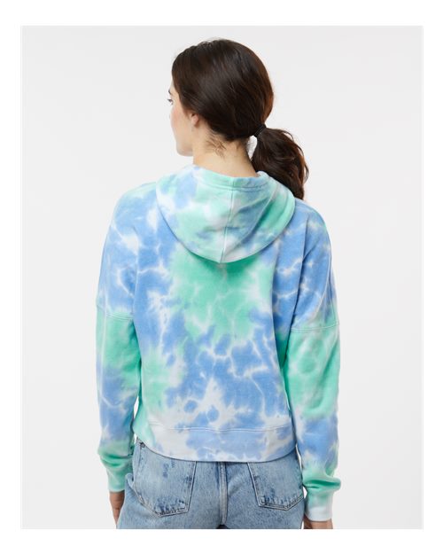 J. America Women's Crop Hooded Sweatshirt 8853