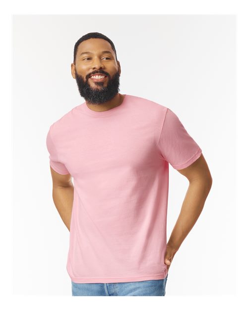 Custom Embroidered Gildan Softstyle® T-Shirt 64000 Light Pink