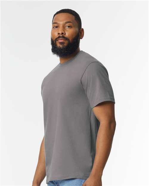 Gildan Softstyle® Midweight T-Shirt 65000 Charcoal Custom Embroidered Business Logo