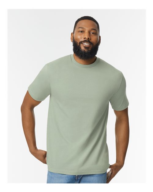 Custom Embroidered Gildan Softstyle® Midweight T-Shirt 65000 Sage
