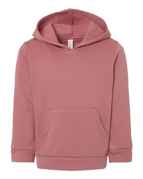 BELLA + CANVAS Toddler Sponge Fleece Pullover Hoodie 3719T Custom Embroidered Business Logo
