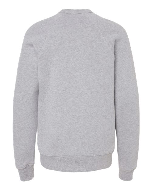 BELLA + CANVAS Toddler Sponge Fleece Raglan Sweatshirt 3901T Custom Embroidered Business Logo